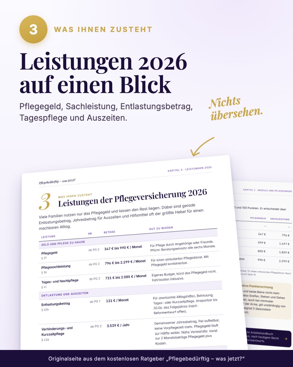 Pflegebedürftig – was jetzt? · Einblick 4
