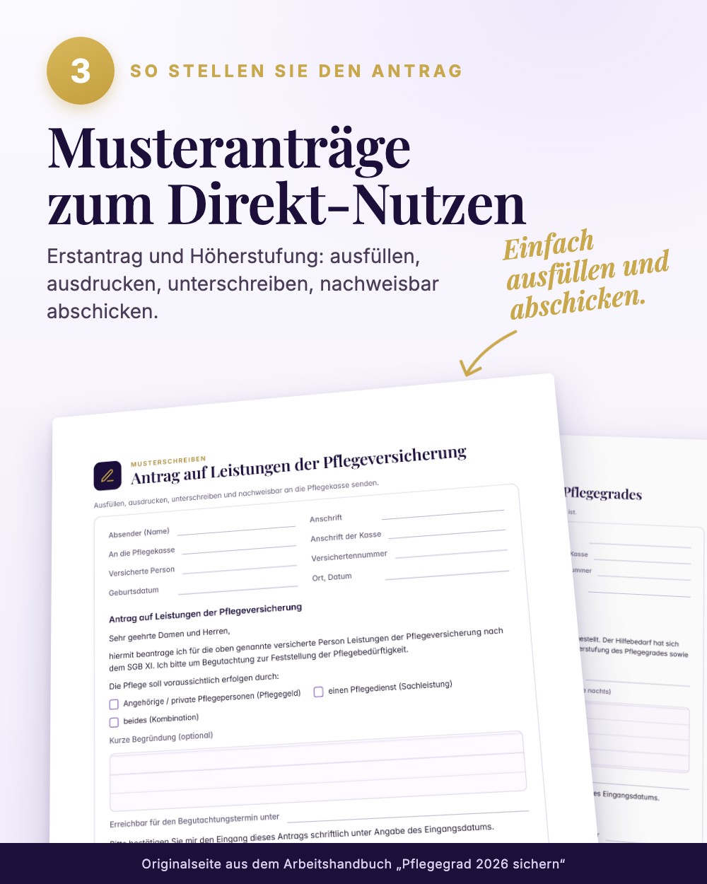 Pflegegrad 2026 sichern – das Arbeitshandbuch zur Pflegereform · Einblick 4