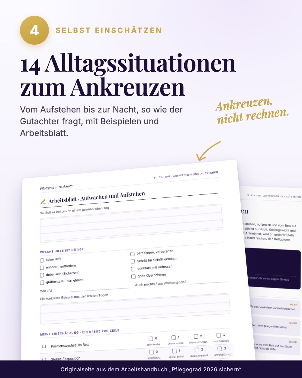 Pflegegrad 2026 sichern – das Arbeitshandbuch zur Pflegereform · Einblick 5